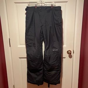 Men’s large Spyder insulated ski pants
